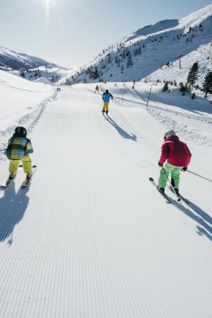 Familie bei Abfahrt im Funslope auf der Turracher Höhe